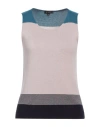 Etro Woman Sweater Taupe Size 8 Cashmere, Viscose, Wool, Polyamide In Grey