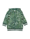 Etro Toddler Girl Sweatshirt Green Size 4 Cotton, Polyamide, Elastane In Green