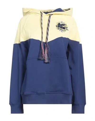 Etro Woman Sweatshirt Pastel Yellow Size M Cotton, Elastane