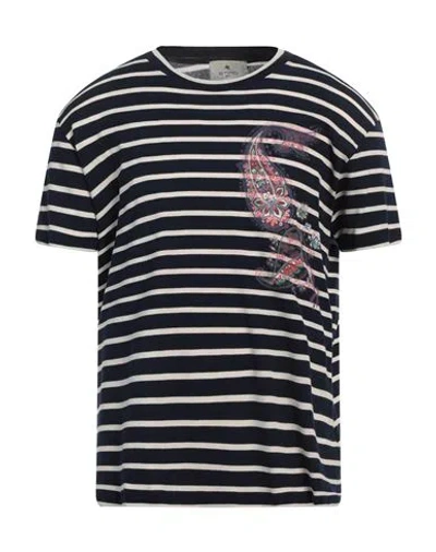 Etro Woman T-shirt Midnight Blue Size Xl Cotton