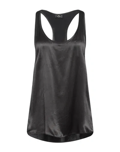 Etro Woman Top Black Size M Viscose
