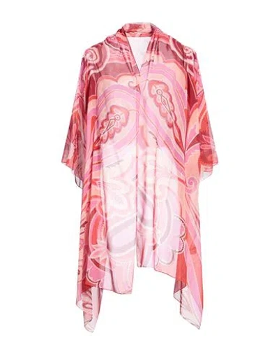 Etro Woman Top Fuchsia Size L Silk In Pink