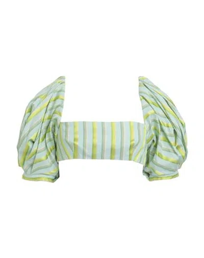 Etro Woman Top Green Size 10 Cotton, Viscose, Silk