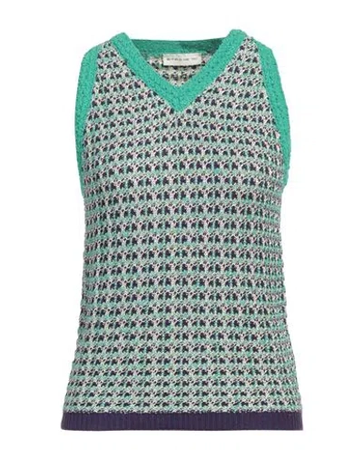Etro Woman Top Green Size 6 Polyamide, Cotton