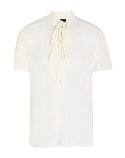 Etro Woman Top Ivory Size 10 Silk In White