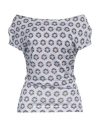 Etro Woman Top Light Blue Size 8 Viscose