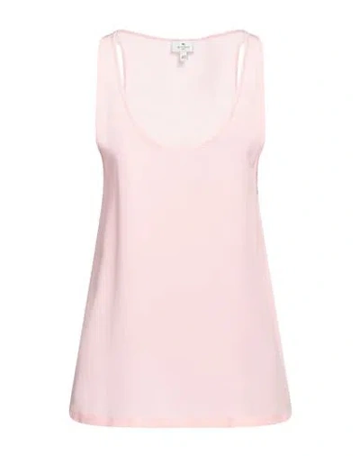 Etro Woman Top Light Pink Size 8 Silk
