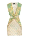 Etro Woman Top Lime Green Size 8 Polyamide In Green