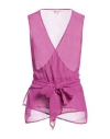 Etro Woman Top Mauve Size 8 Viscose In Purple