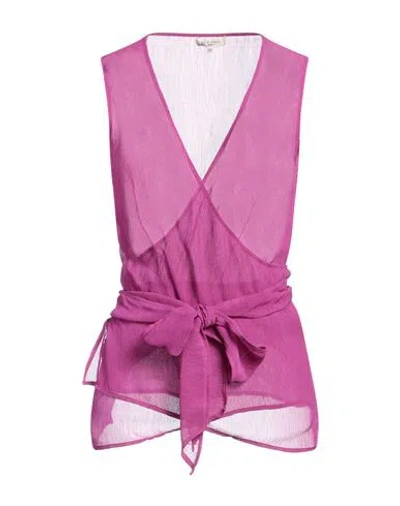 Etro Woman Top Mauve Size 8 Viscose In Purple