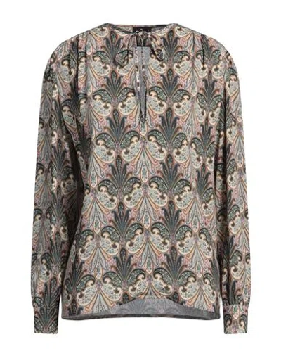 Etro Woman Top Military Green Size 8 Viscose, Elastane