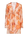 Etro Printed Ramie Tunic In Orange