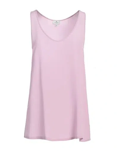 Etro Woman Top Pink Size 8 Silk