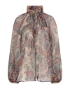 Etro Woman Top Sand Size 4 Polyester In Beige