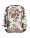 Etro Tie-detailed Floral-print Cotton And Silk-blend Voile Blouse In White