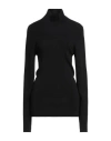 Etro Woman Turtleneck Black Size 12 Wool In Black