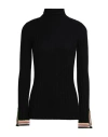 ETRO ETRO WOMAN TURTLENECK BLACK SIZE 6 WOOL