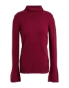 Etro Woman Turtleneck Burgundy Size 10 Wool, Viscose, Cashmere In Red