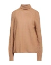 Etro Woman Turtleneck Camel Size 8 Cashmere In Beige