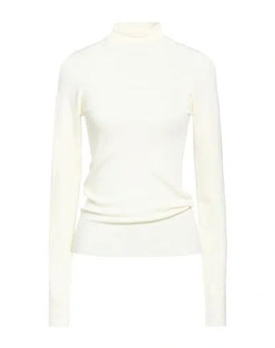 Etro Woman Turtleneck Cream Size 8 Wool In Multi