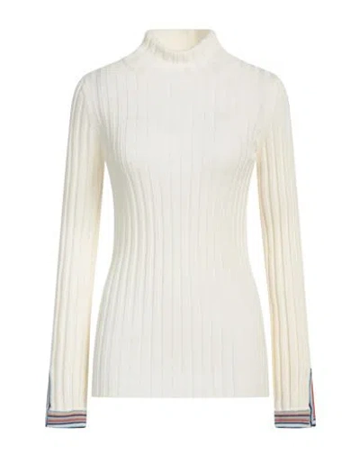 ETRO ETRO WOMAN TURTLENECK WHITE SIZE 10 WOOL
