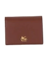 Etro Woman Wallet Brown Size - Calfskin