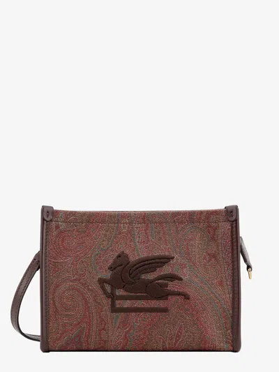 Etro Women Arnica Medium Pouch With Pegasus In Multi
