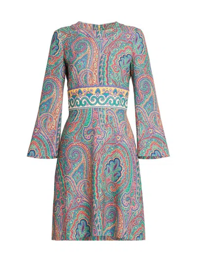 Etro Women's Arnica Print Jersey Minidress In Multi