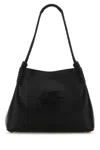 Etro Women Black Leather Small Libra Shopping Bag