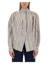 Etro Women's Blouse With Stripe Pattern Shirt | Size 38 | Wria0006 In Multicolour