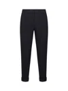 Etro Women Blue Milano Stitch Cigarette Trousers In Black