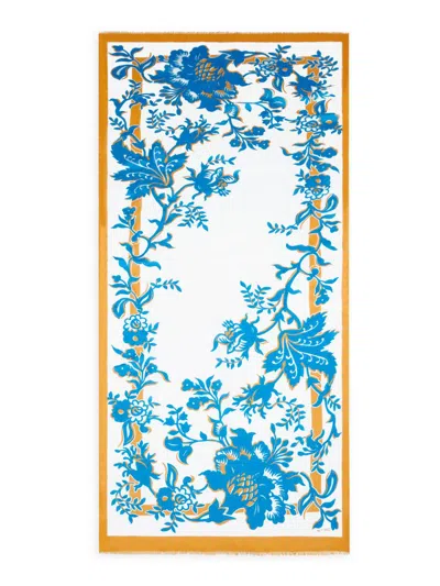 Etro Women's Boheme Floral-print Cotton-silk Scarf In Multi