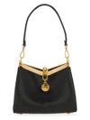 Etro Small Vela Leather Shoulder Bag In Black