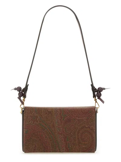 Etro Arnica 1984 Paisley Jacquard Mini Bag In Brown