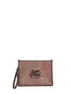 Etro Brown Arnica With Pegaso Pouch<br/> In Multi
