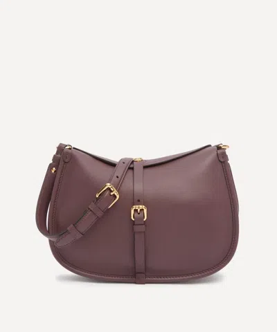 Etro Women's Burgundy Medium Leather Pony Cross-body Bag In Pink