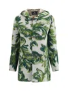 Etro Hooded Jacquard Wool-blend Jacket In Multi