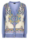 Etro V-neck Patterned Cardigan With Long Sleeves