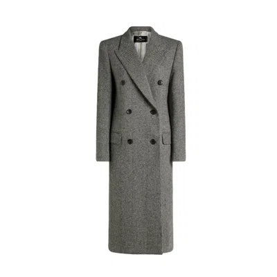 Etro Women's Coats  - Mrw Coats Woman - Grey
