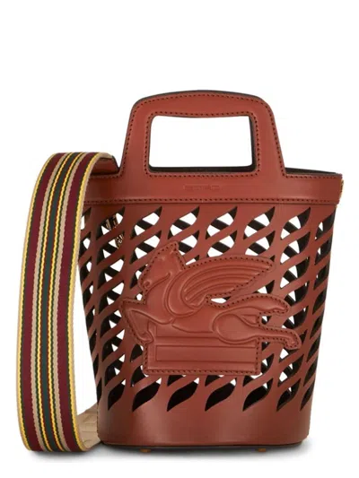 Etro Women's Coffa Bag With Logo In Buff