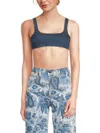 Etro Women's Cotton Denim Crop Top