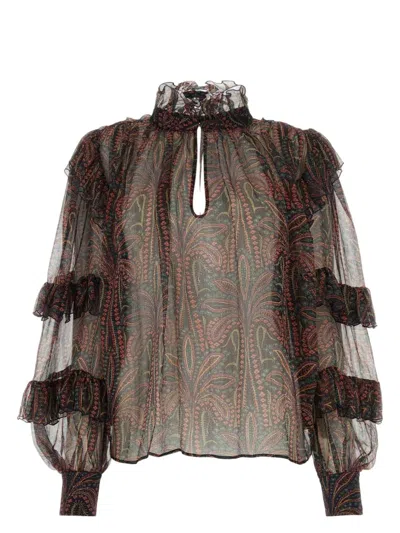 ETRO WOMEN'S CREPE BLOUSE TOP