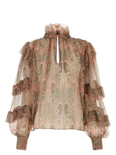 ETRO WOMEN'S CREPE BLOUSE TOP