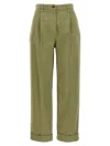 Etro Wide Leg Belted Trousers With Back Pockets