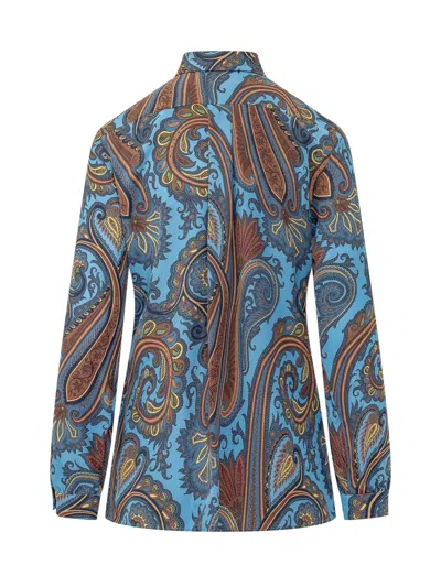 Etro Women's Elegant Blouse In Bluette