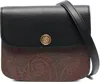 Etro Essential Canvas And Leather Small Bag In Black
