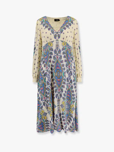 ETRO ETRO WOMEN VISCOSE DRESS WITH MULTICOLOR PRINT