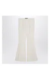 Etro Flared Trousers In Ivory Viscose In White
