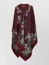 Etro Floral-jacquard Cape In Multi