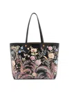 ETRO WOMEN'S FLORAL FAUX-LEATHER TOTE BAG